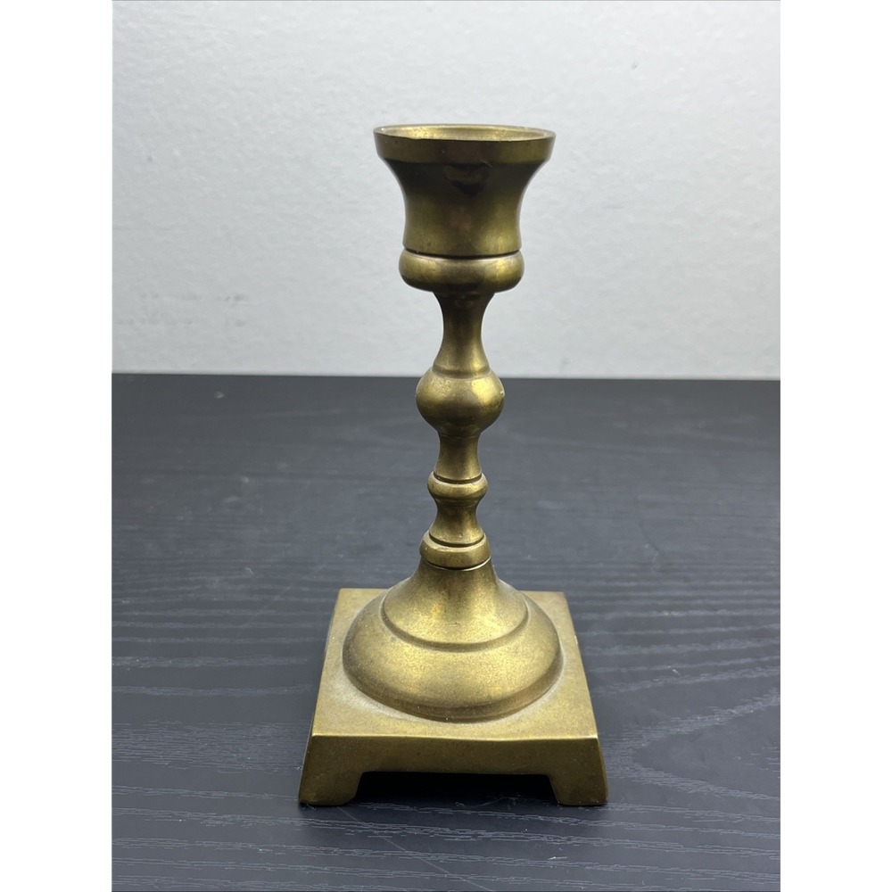 Vintage Brass Candlestick Holder Solid Brass Taper Candle Decor